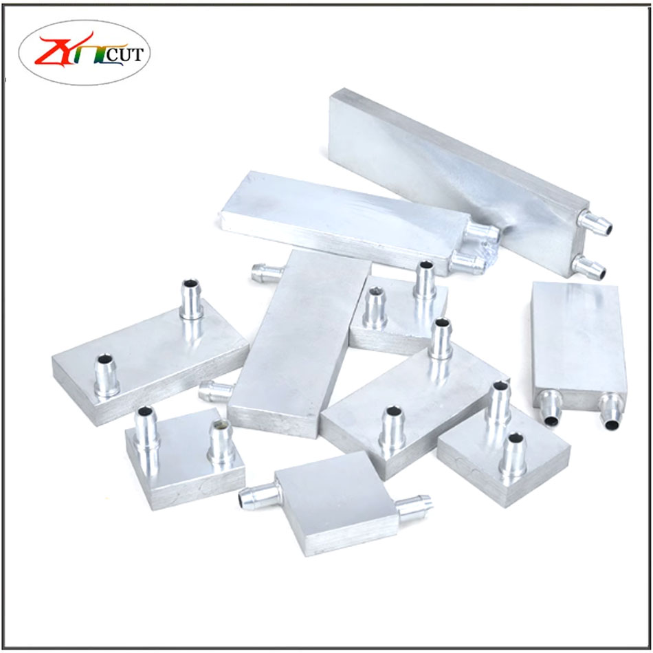 Cpu Heatsink - 40 80 mm CPU-Wassergekühlter Aluminium-Kühlkörper, flüssigkeitsgekühlte