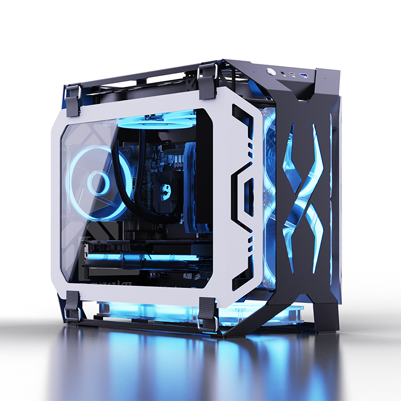 Case Fan - Lovingcool Neues Design Offenes Gaming-Gehäuse Gehärtetes
