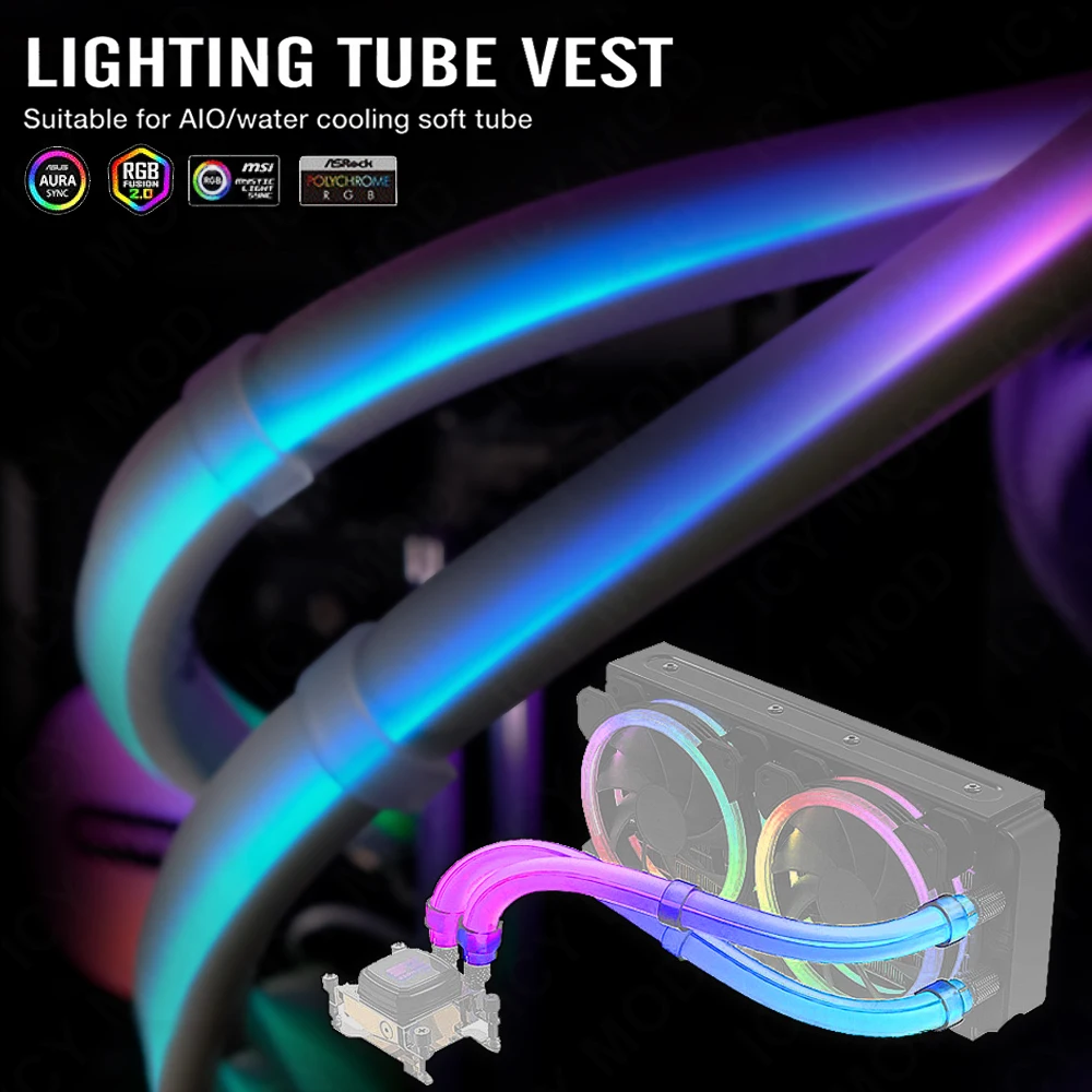 Aio Liquid Cooler - EZDIY ARGB Lichtleiste für 12 mm