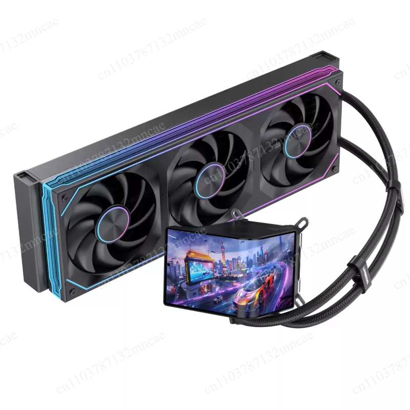Cpu Fan - 360-mm-Flüssigkeits-CPU-Kühler mit 6,67-Zoll-Bildschirm-Videoanzeige, ARGB-Lüftern zur Kühlung