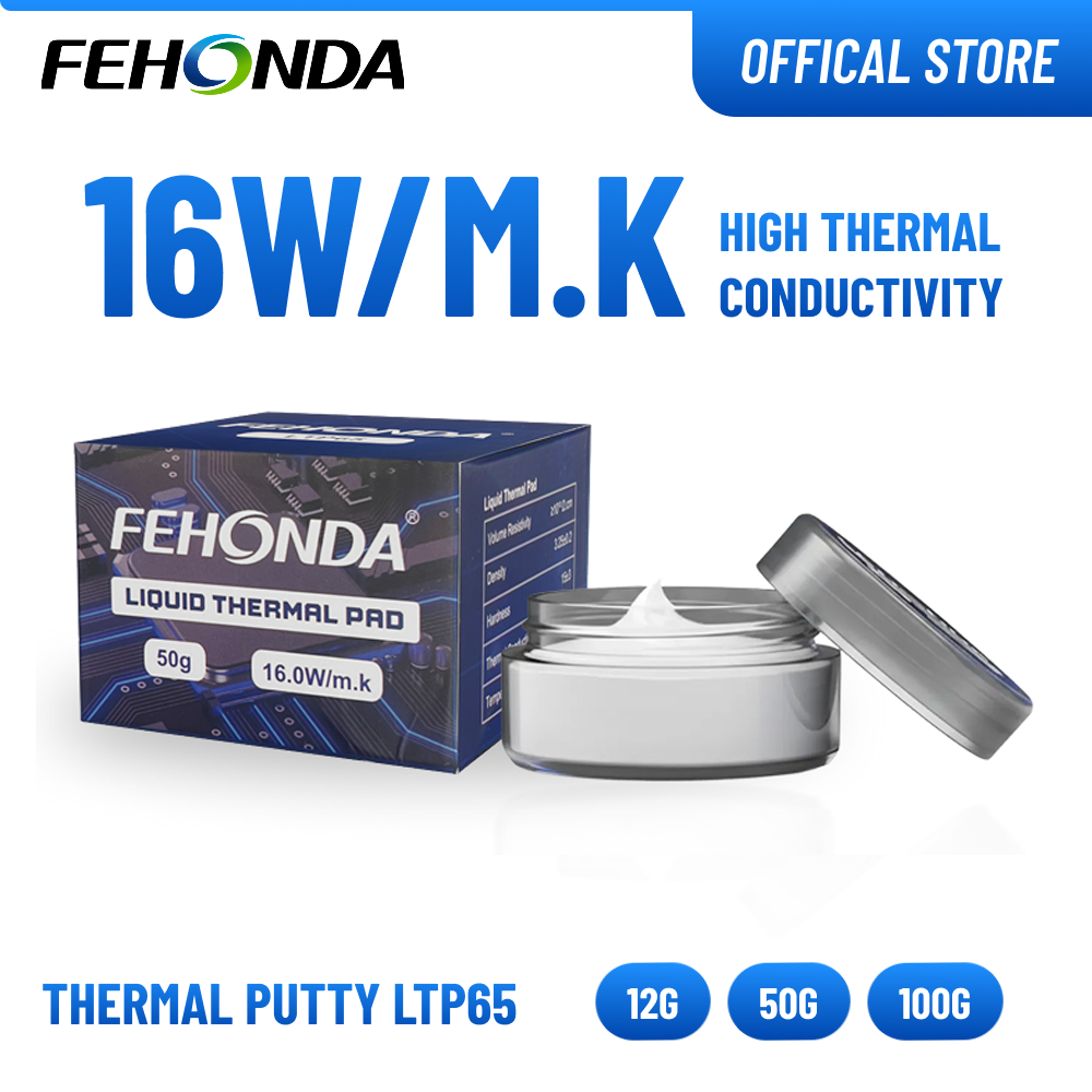 Thermal Paste - FEHONDA Wärmeleitpaste 50g LTP65 16W/m.K Hochleistungs-Wärmeleitgel