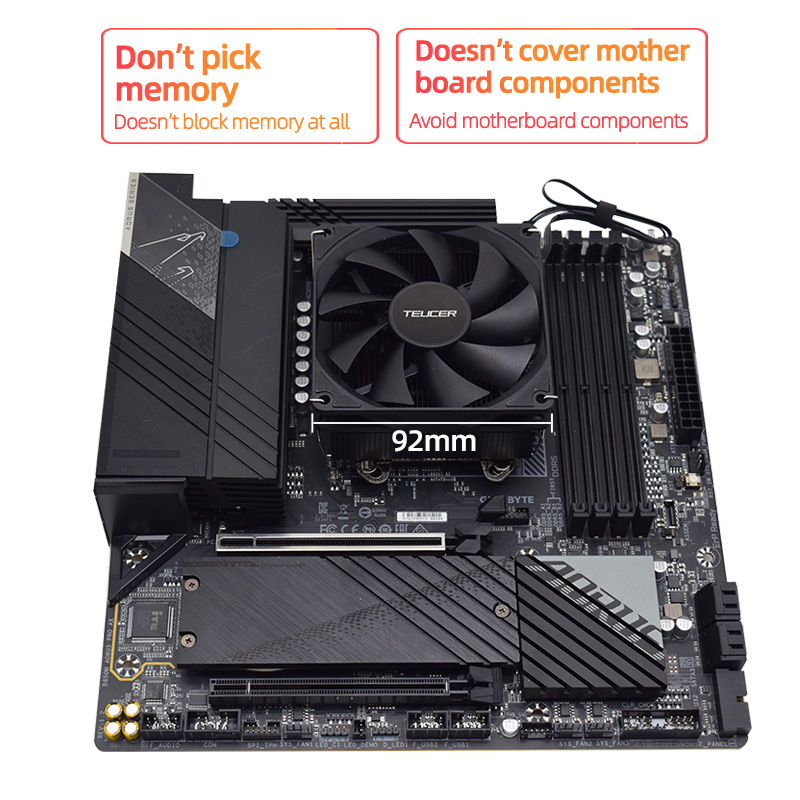 Teucer Höhe 45 mm CPU-Kühler I – Cpu Heatsink Bewertung und Preis